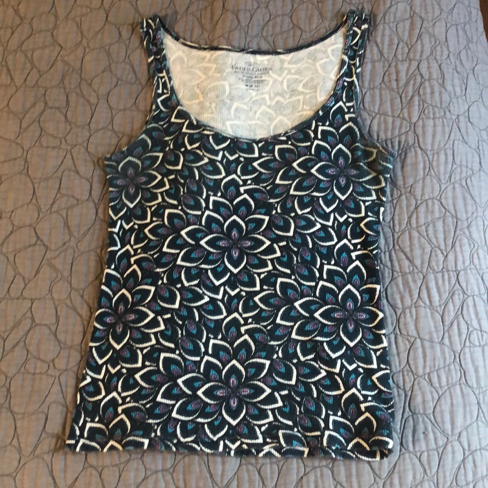 Floral Pattern Tank Top